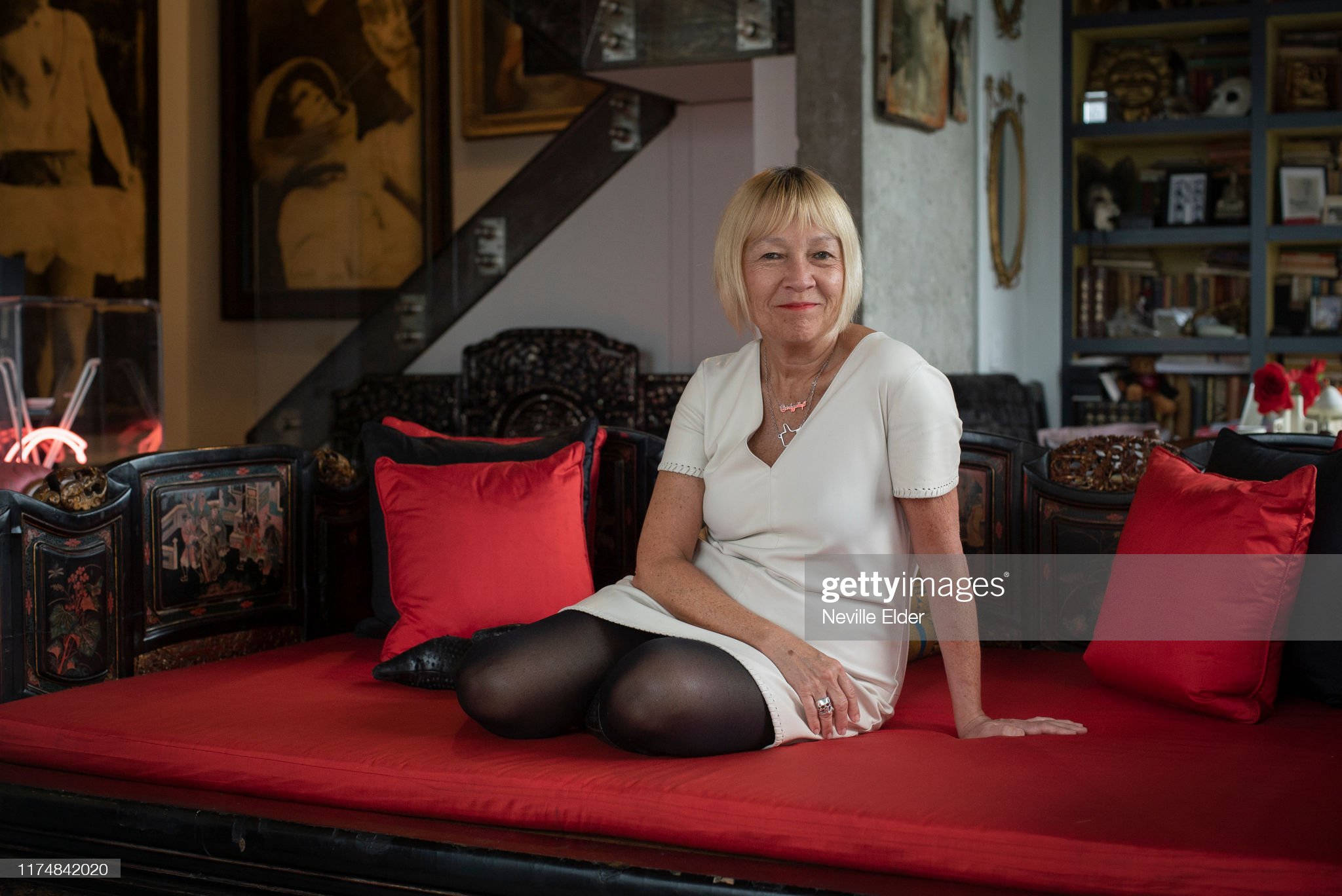 CIndy Gallop wearing the Ilike Pendant.